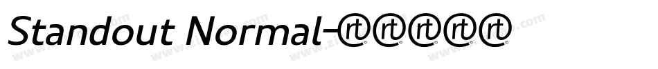 Standout Normal字体转换